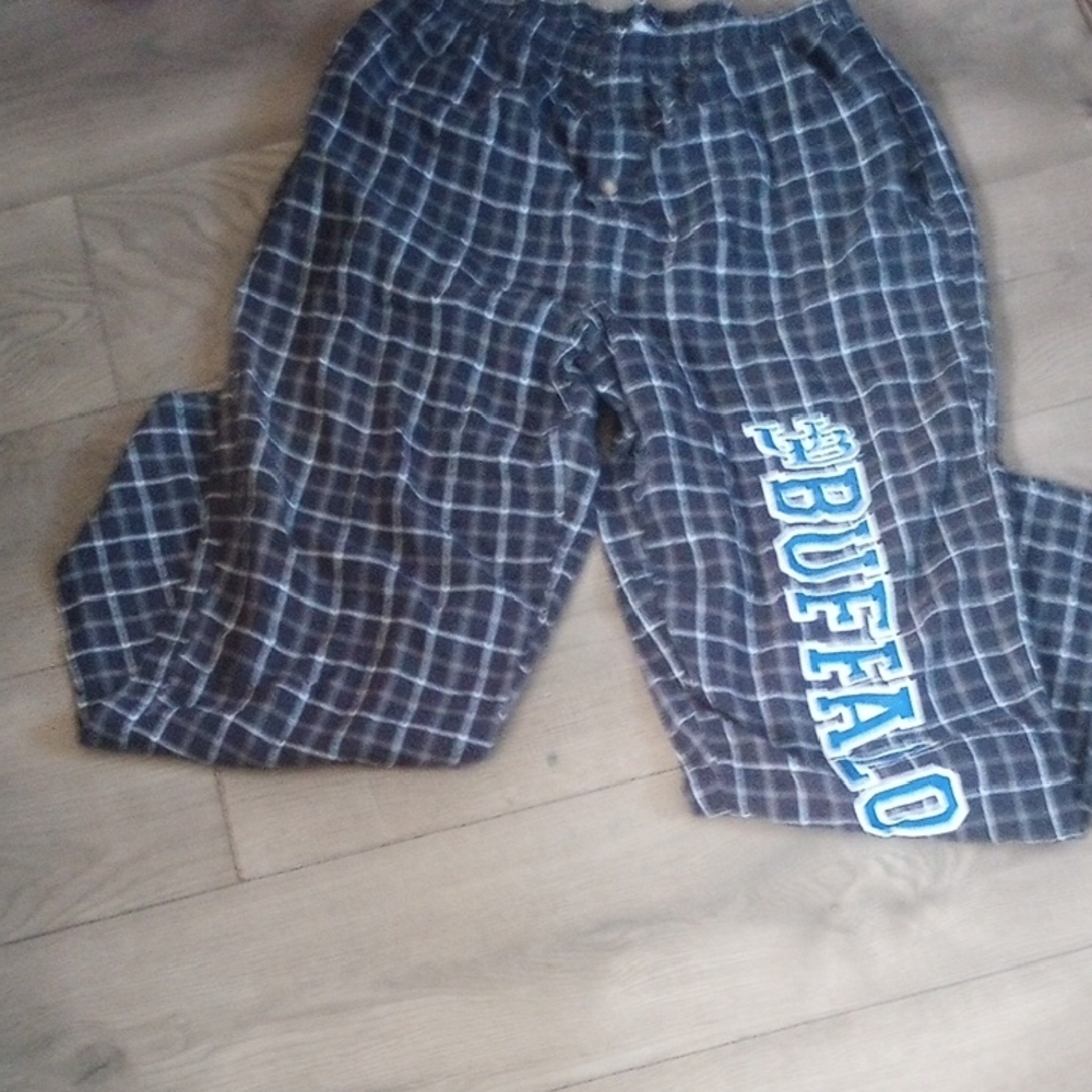 Barneys New York Black and White Plaid Pants